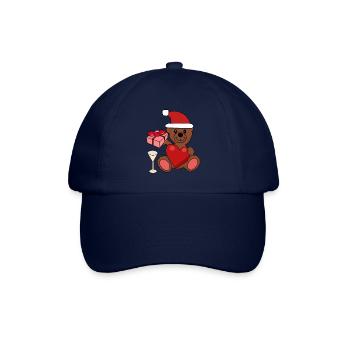 Teddy Bear Christmas Party Celebrate Christmas Gift - Baseball Cap - blue/blue - Front