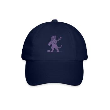 Tiger Eishockey Eishockeyspieler Silhouette - Baseballkappe - Blau/Blau - Vorne