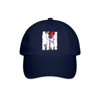 Schöne weibliche Farbe Mode bunte Frau Kunst - Baseballkappe - Blau/Blau - Vorne