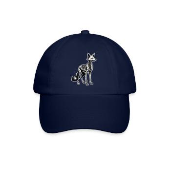 Illustration de squelette de renard - Casquette classique - bleu/bleu - Devant