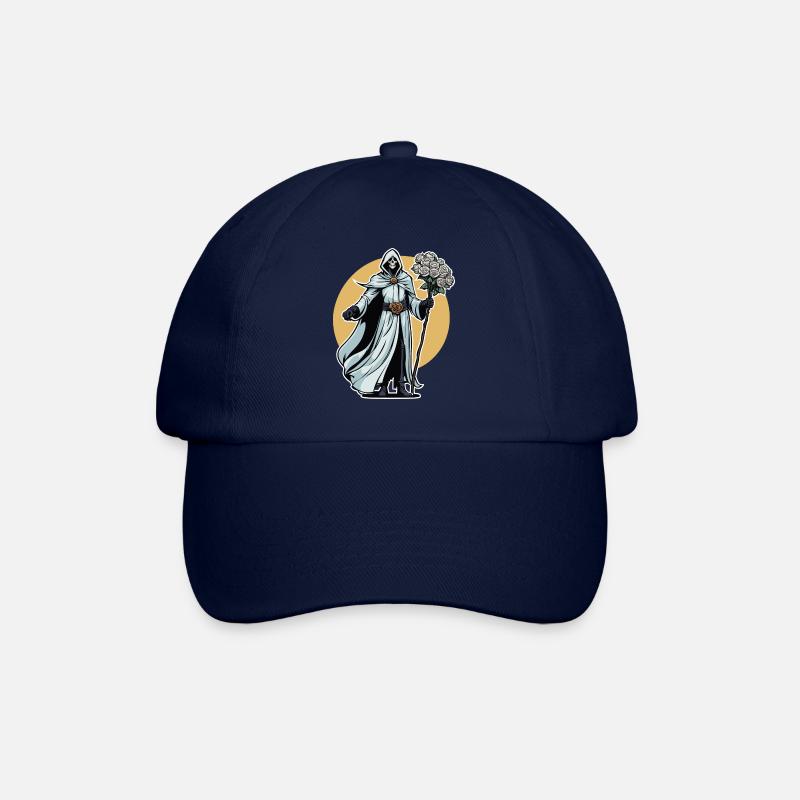 Illustration de fleurs de la Faucheuse - Casquette classique - bleu/bleu