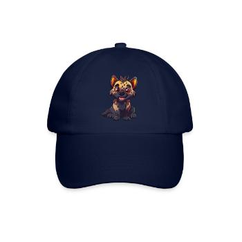 Enchanting Cute Hyena Comic Cartoon Style - Baseball Cap - blue/blue - Front