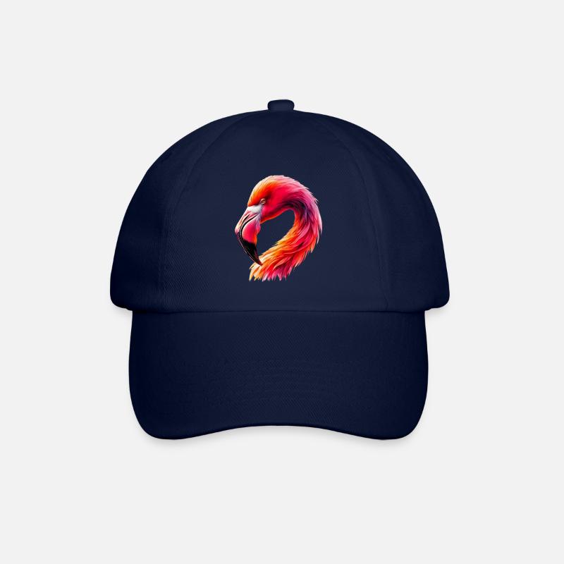 Flamingo - Baseballkappe - Blau/Blau