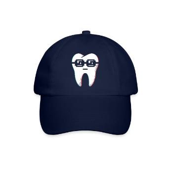 Sunglasses Tooth with Style - Funny Gift! - Baseball Cap - blue/blue - Front