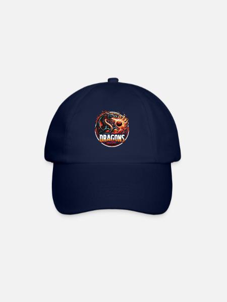 Dragons on Fire Basketball - Baseballkappe - Blau/Blau