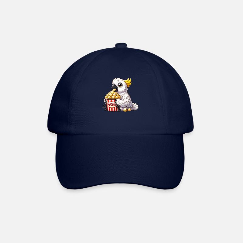 Drôle Cacatoès Oiseau de paradis Popcorn Cinéma Fun - Casquette classique - bleu/bleu