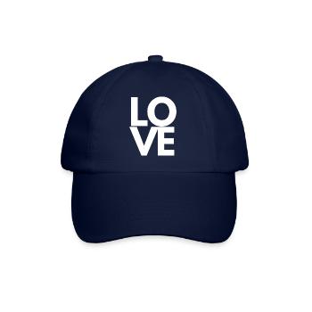 Love Lieblingsmensch Herz Schatz - Baseballkappe - Blau/Blau - Vorne