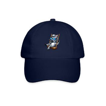 Cooles Zebra Schaukel Sonnenbrille Sommer - Baseballkappe - Blau/Blau - Vorne
