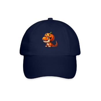 Funny Halloween T-Rex Dinosaur Comic - Baseball Cap - blue/blue - Front