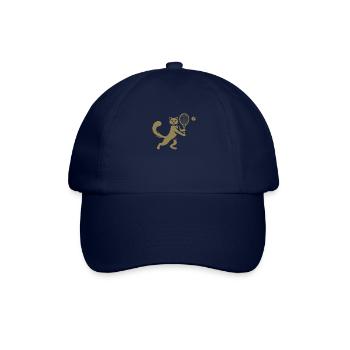 Chat Joueur de Tennis Club Silhouette - Casquette classique - bleu/bleu - Devant