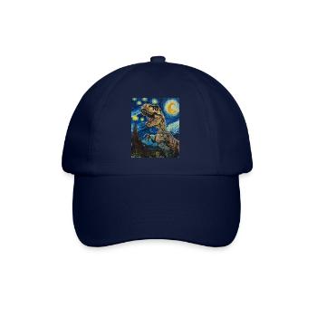 T-Rex Dino - Baseball Cap - blue/blue - Front