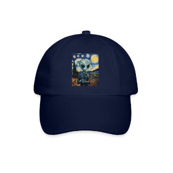 Alien nuit étoilée style van gogh - Casquette classique - bleu/bleu - Devant