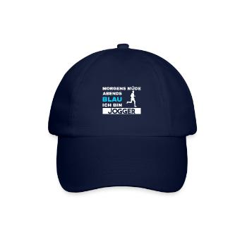 Morgens Müde Abends Blau Jogger - Baseballkappe - Blau/Blau - Vorne