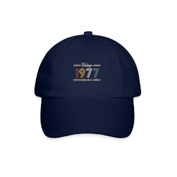 1977 Anniversaire Né En 1977 Rétro Vintage - Casquette classique - bleu/bleu - Devant