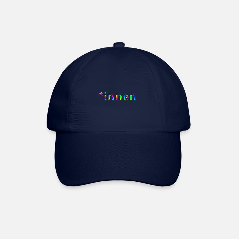 *innen Geschenkidee pro Gendern Feminismus innen - Baseballkappe - Blau/Blau