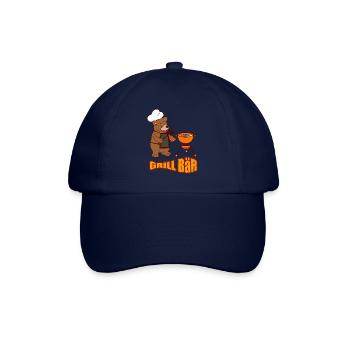 Grill Meister Bär Geschenk Shirt - Baseballkappe - Blau/Blau - Vorne