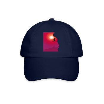 Cadeau d'alpinisme au lever du soleil - Casquette classique - bleu/bleu - Devant