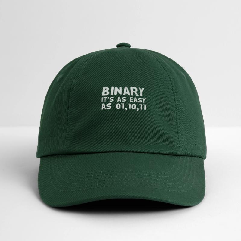 Computer scientist coder binary binary funny saying Baseball Cap