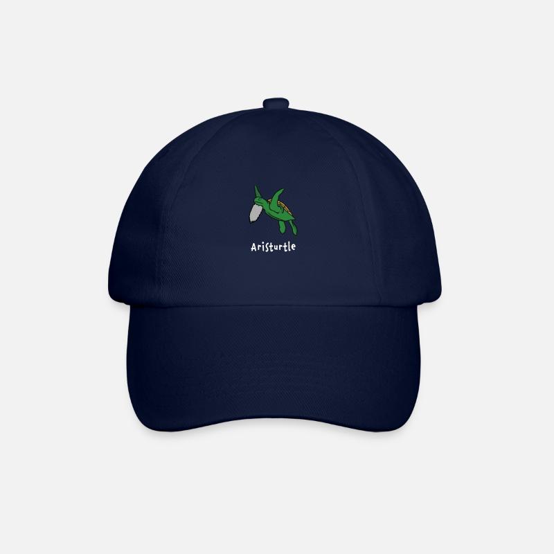 Philosopher Aristotle's Tortoise Philosophy - Baseball Cap - blue/blue