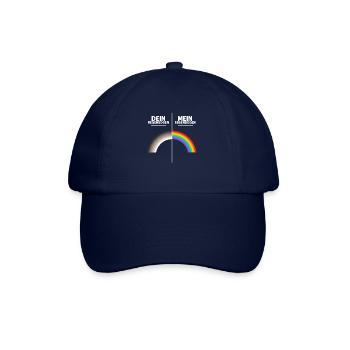 LGBT Dein Mein Regenbogen - Lesben Gay Pride - Baseballkappe - Blau/Blau - Vorne