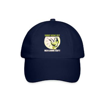 Sorry keine Zeit mein Anime ruft - Baseballkappe - Blau/Blau - Vorne