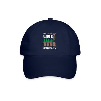I just really love Deer Hunting - Baseballkappe - Blau/Blau - Vorne