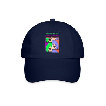 Zwingen sie mich nicht meine Anime Augen - Baseballkappe - Blau/Blau - Vorne