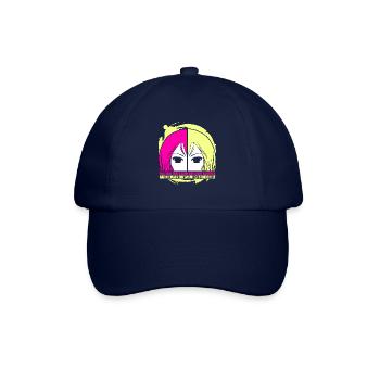 Wer sagt Glück kann man nicht anfassen Anime - Baseballkappe - Blau/Blau - Vorne