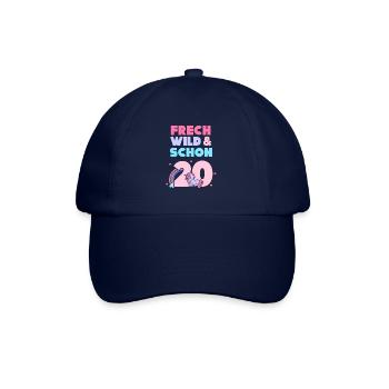 Geschenk 20 Jahre Geburtstag Mann Einhorn - Baseballkappe - Blau/Blau - Vorne