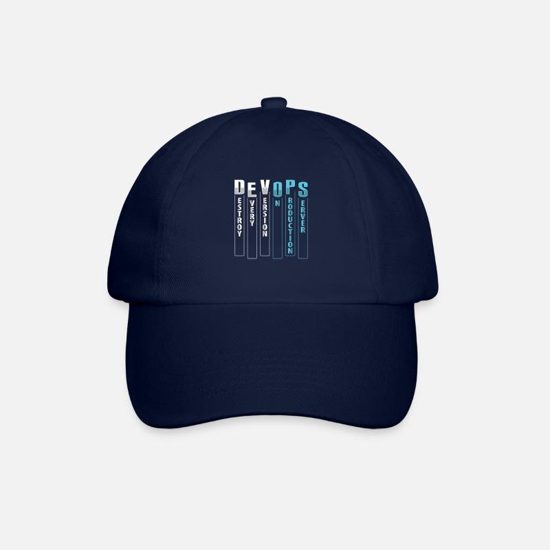 Devops Sys-Admin Entwickler - Baseballkappe - Blau/Blau