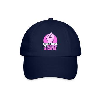 Girls have fundamental rights - Baseballkappe - Blau/Blau - Vorne