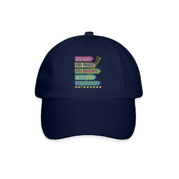 Klarinette Klarinettenspieler Klarinettist - Baseballkappe - Blau/Blau - Vorne