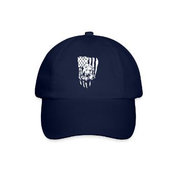 Golden Retriever Usa Flag - Baseball Cap - blue/blue - Front