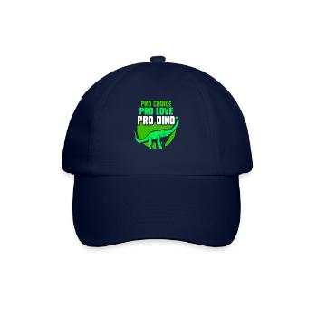 Pro choice pro love pro dino - Baseballkappe - Blau/Blau - Vorne