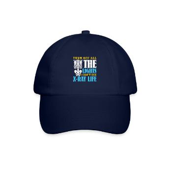 Turn off all the lights I can't see x-ray life - Baseballkappe - Blau/Blau - Vorne