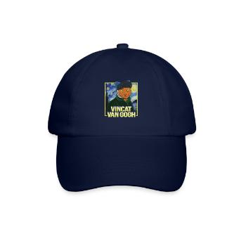 Vincat van Gogh Cat - Baseball Cap - blue/blue - Front