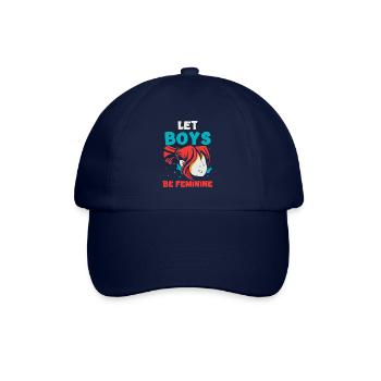Let Boys Be Feminine - Baseballkappe - Blau/Blau - Vorne