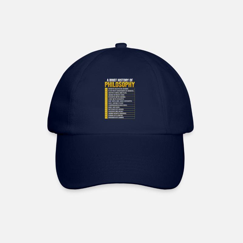 Conception de la philosophie Socrate - Casquette classique - bleu/bleu