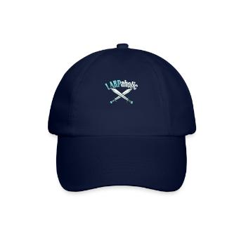 Larp Larpaholic RPG Role-playing Game Design for A - Baseball Cap - blue/blue - Front