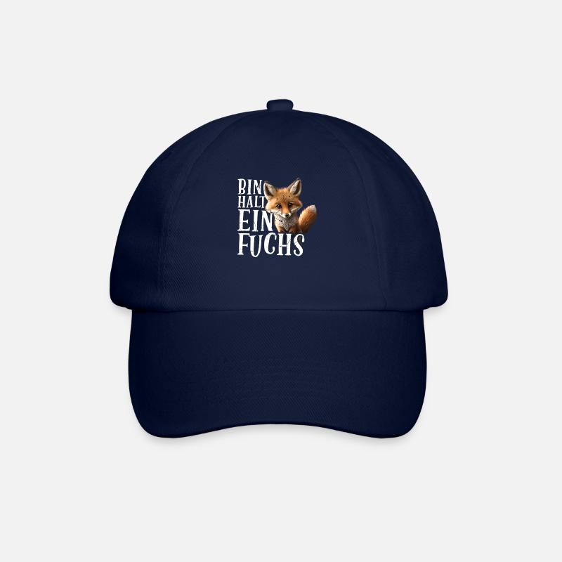 Bin halt ein Fuchs Fuchsliebhaber Statement - Baseballkappe - Blau/Blau