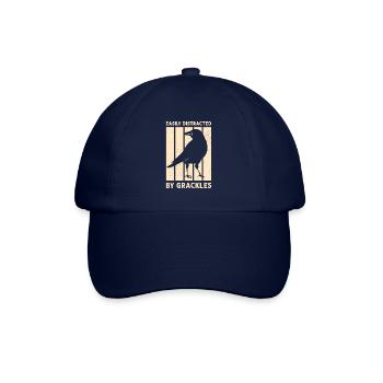 Blackbird Grackle Bird Design pour les ornithologues amateurs - Casquette classique - bleu/bleu - Devant