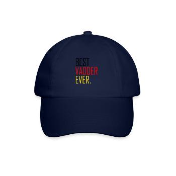Best Vadder Ever Vater Papa Vati - Baseballkappe - Blau/Blau - Vorne