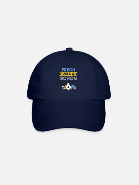 6 Jahre Geburtstag Junge Mädchen Spielzeug Auto - Baseballkappe - Blau/Blau