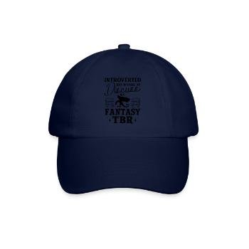 Reading Dragon Booktok Book Lover Book Dragon - Baseball Cap - blue/blue - Front