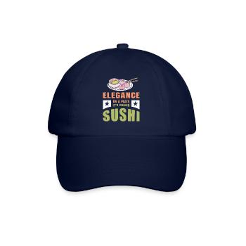 Sushi Japan Essen Sushi-Mahlzeit - Baseballkappe - Blau/Blau - Vorne