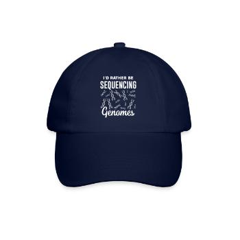 Crispr Microbiology Genetics DNA Test - Baseball Cap - blue/blue - Front