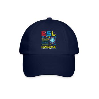 ESL-Lehrer ESL Unterricht - Baseballkappe - Blau/Blau - Vorne