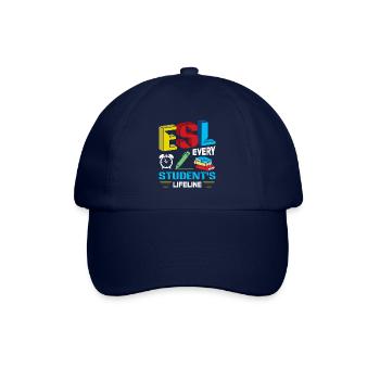 ESL-Lehrer ESL Unterricht - Baseballkappe - Blau/Blau - Vorne