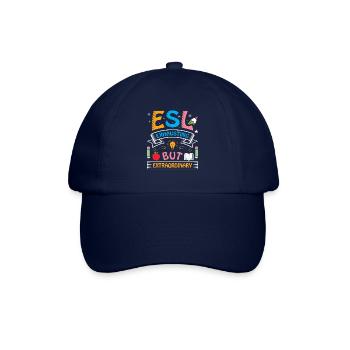 ESL-Lehrer ESL Unterricht - Baseballkappe - Blau/Blau - Vorne