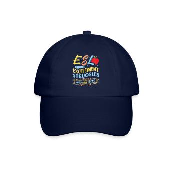 ESL-Lehrer ESL Unterricht - Baseballkappe - Blau/Blau - Vorne